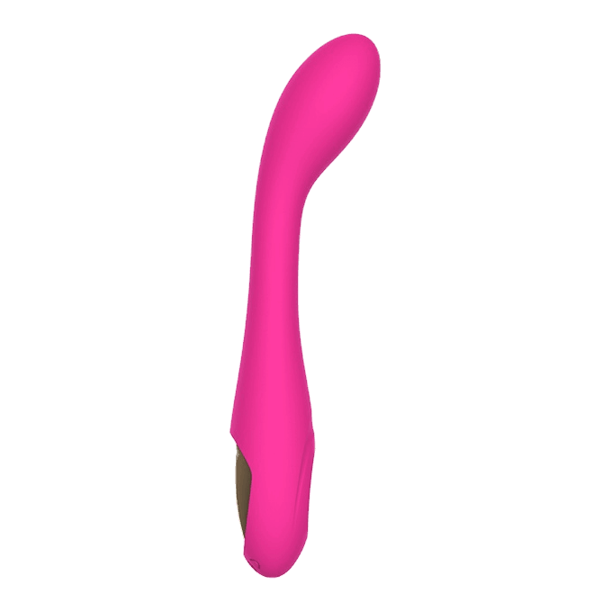 Gold-Loop Curved Wand — front profile, view 1
